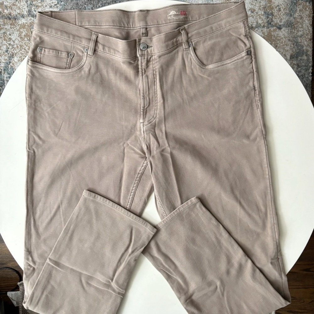 Faherty Stretch Terry 5-Pocket Pant Brown Men’s 40x32 Slim Straight NWOT